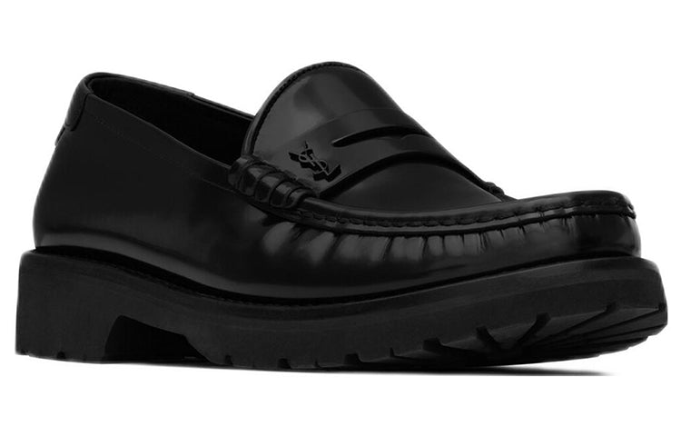 SAINT LAURENT Le Loafer High shine Finish Flat Shoes