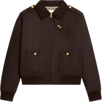 CELINE Triomphe Blouson Jacket In Waxed Cotton Linen