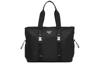 PRADA Re-Nylon Recycled Nylon And Saffiano Leather Tote Bag Shopping Bag Men's Black