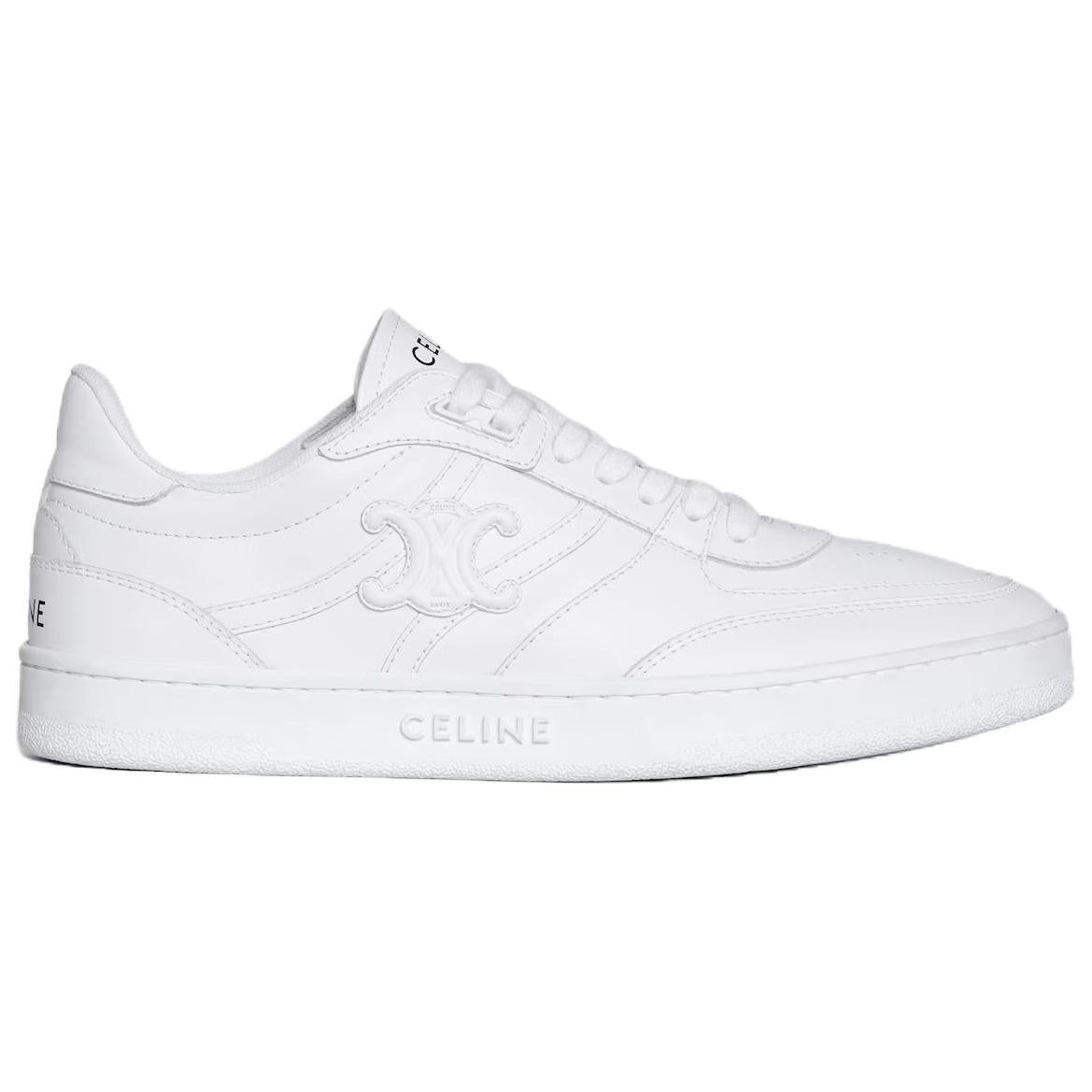 CELINE CT 11 Low Top Skateboard Shoes Women's White