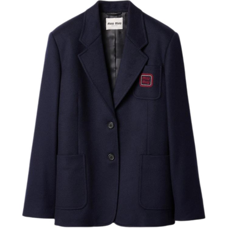 MIU MIU FW24 Business Suit Coat Women's Blue