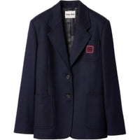 MIU MIU FW24 Business Suit Coat Women's Blue