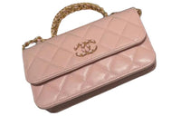 CHANEL Sheepskin Shoulder Bag, Crossbody Bag, Handbag Women's Cherry Blossom Pink