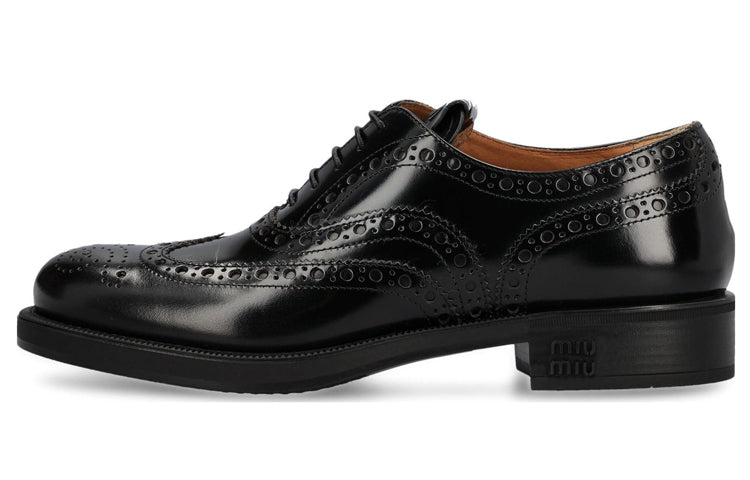 MIU MIU X Church's Leather Brogue Shoes