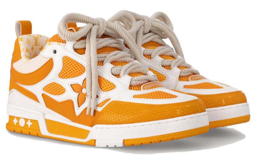 LOUIS VUITTON Lv Skate Sneaker Yellow White