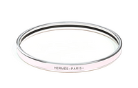 HERMES Palladium-Plated Bangles Women's Lotus Color