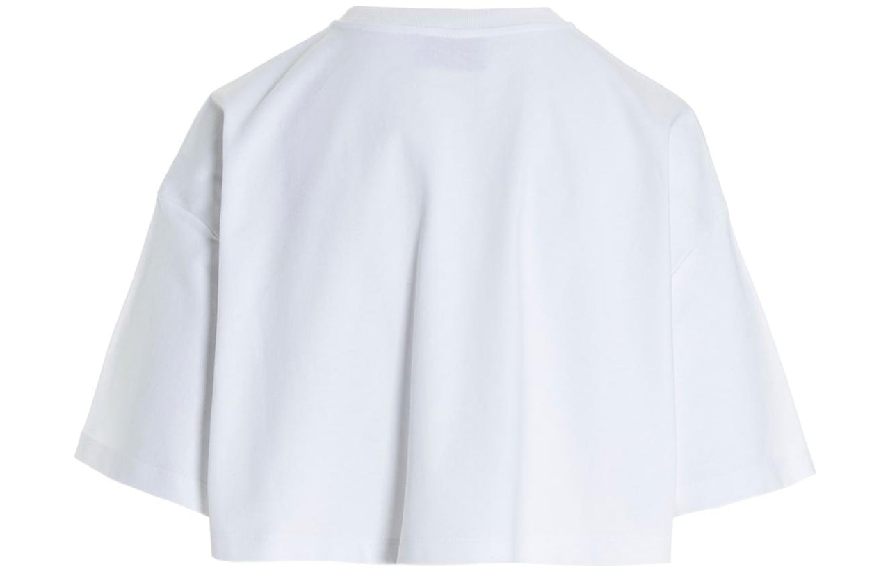 PRADA SS22 Women's Logo Crew Neck T-Shirt White