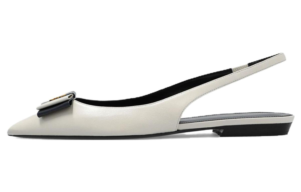 SAINT LAURENT Anais Pointed-Toe Flat Shoes Women's