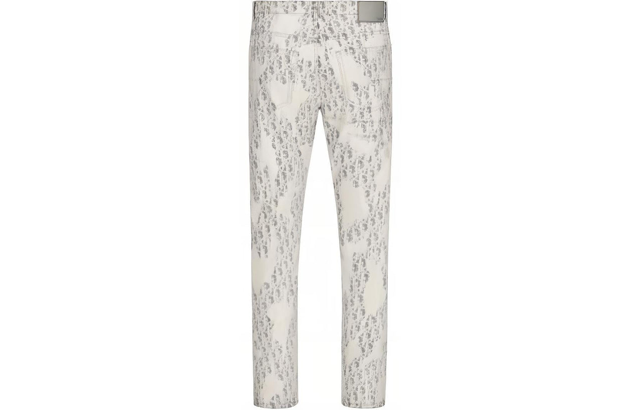 DIOR Allover DIOR Oblique Kasuri Denim Jeans
