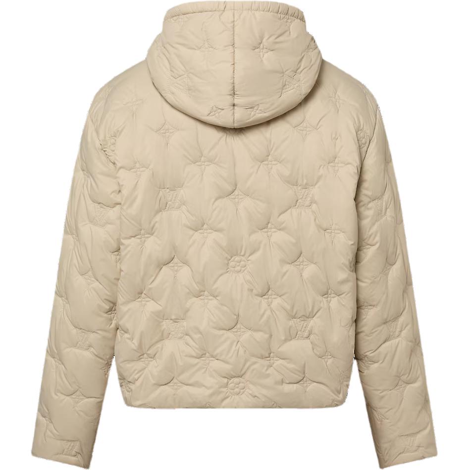LOUIS VUITTON Monogram Quilted Nylon Hooded Blouson