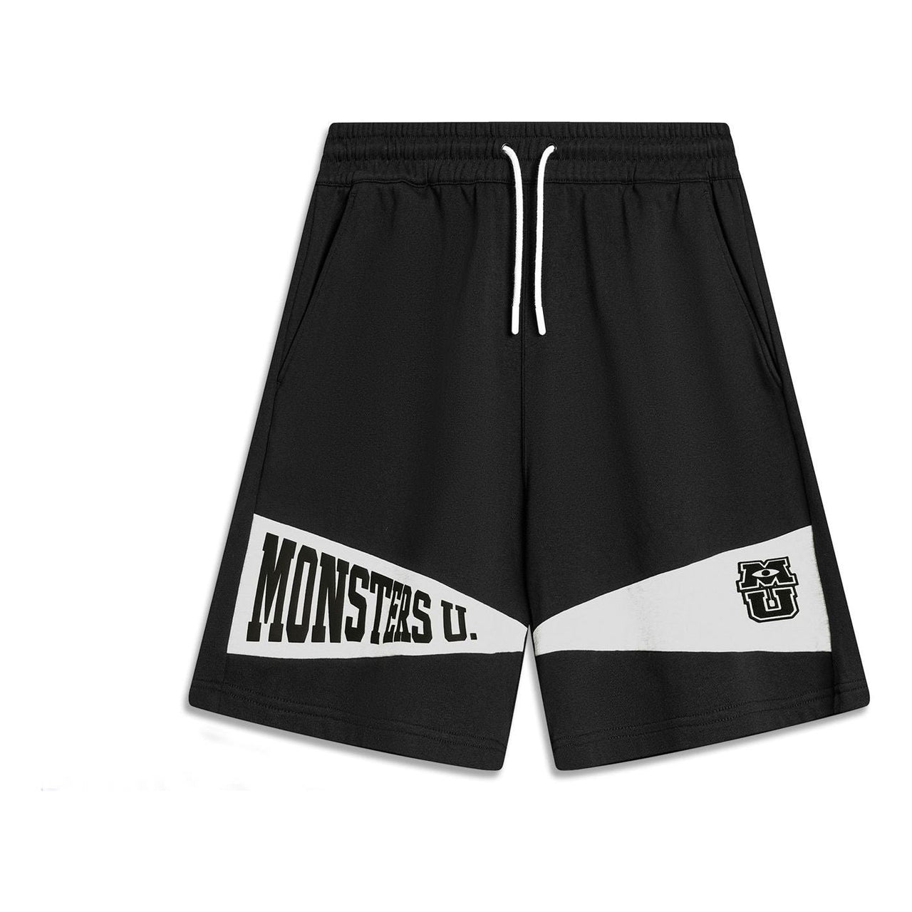 Li-Ning x Disney Monsters University Graphic Shorts 'Black White' AKSU489-2