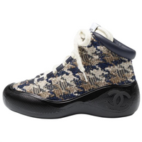 CHANEL NEIGE Ski Series High Top Casual Shoes Women's Marine Blue