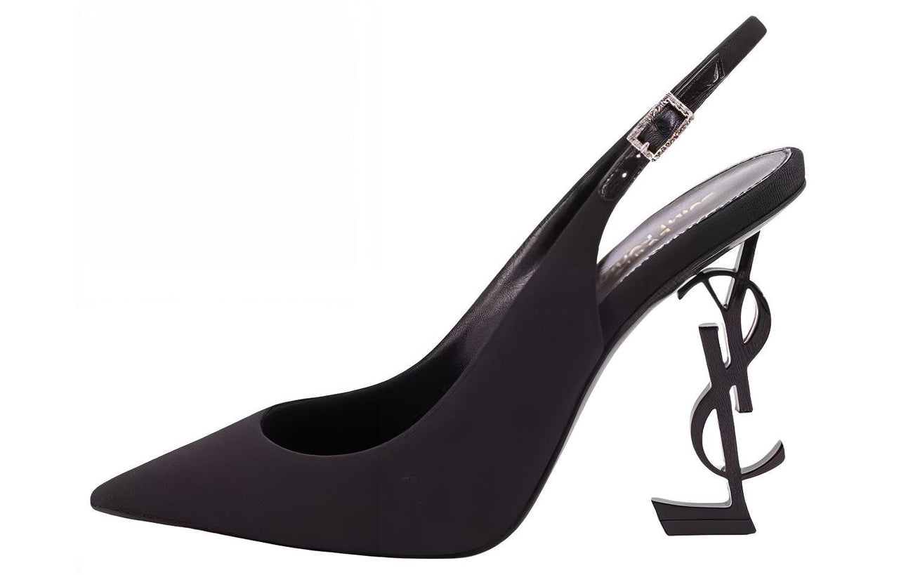 SAINT LAURENT Opyum Irregular Heel High Heels Women's Black