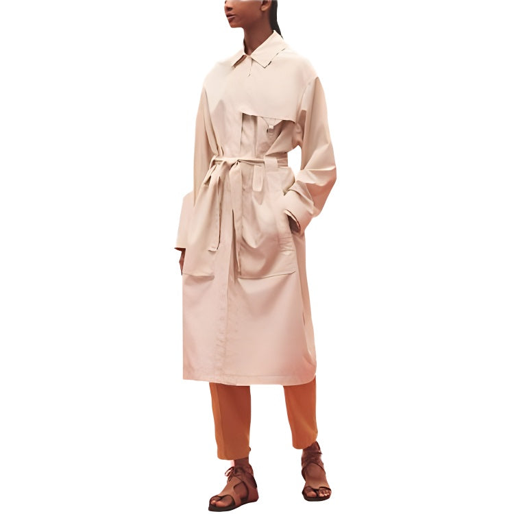 HERMES SS23 Trench Coat Women's Beige