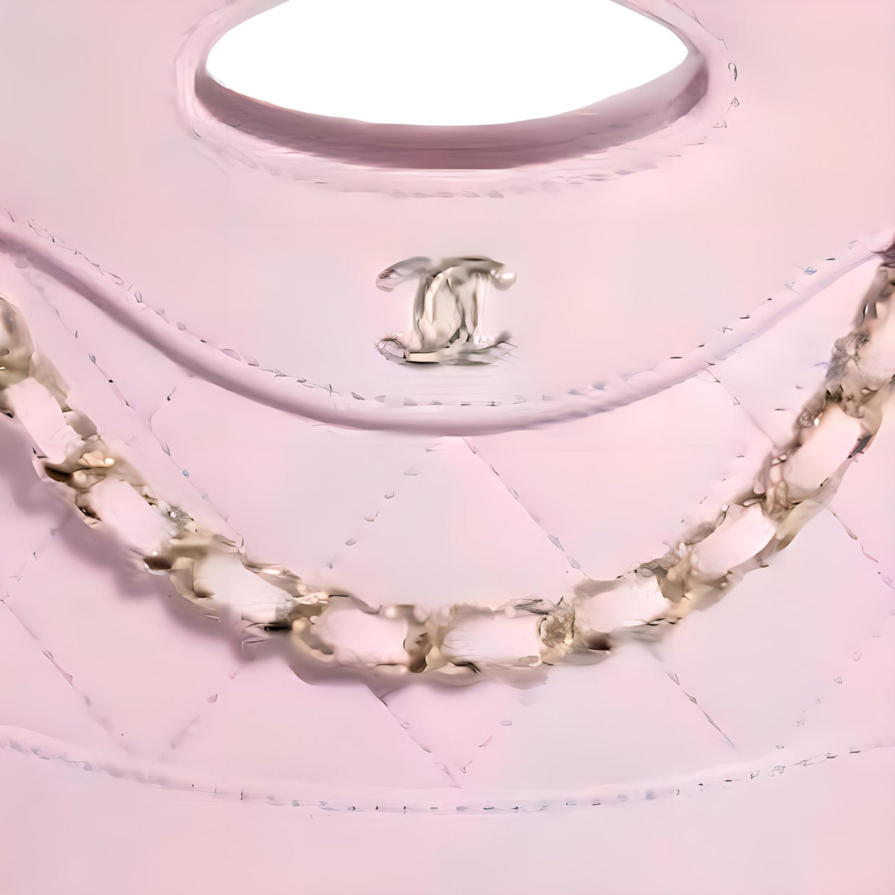 CHANEL Sheepskin French Fries Bucket Bag Shoulder Bag Crossbody Bag Handbag Mini Women's Pink Purple
