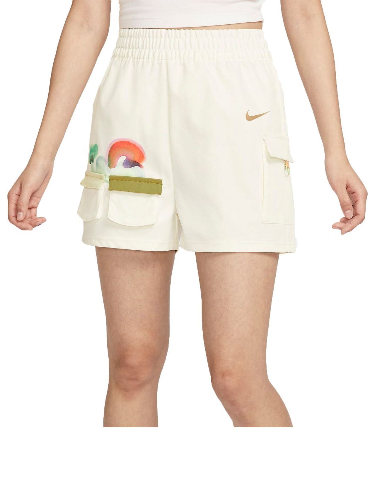 (WMNS) Nike Sportswear Woven Shorts (Asia Sizing) 'Sail' HF6175-133