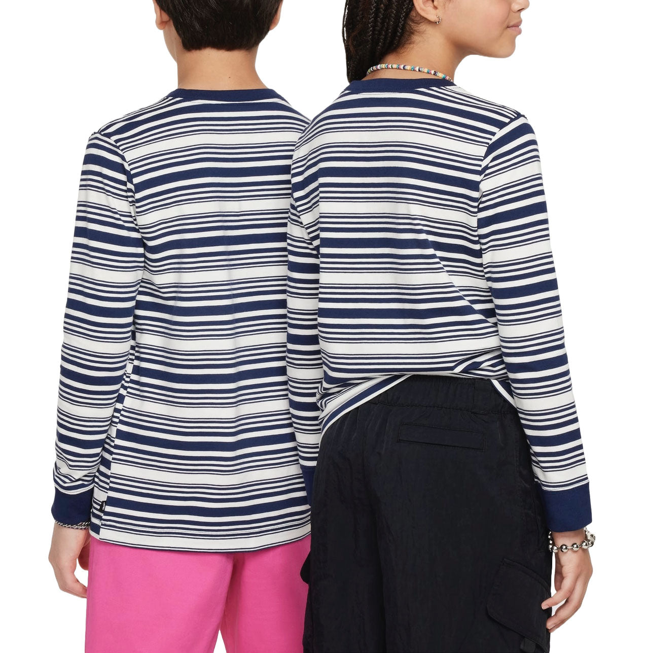 (GS) Nike SB Long Sleeve Skate T-Shirt 'Sail Navy' FZ4943-133
