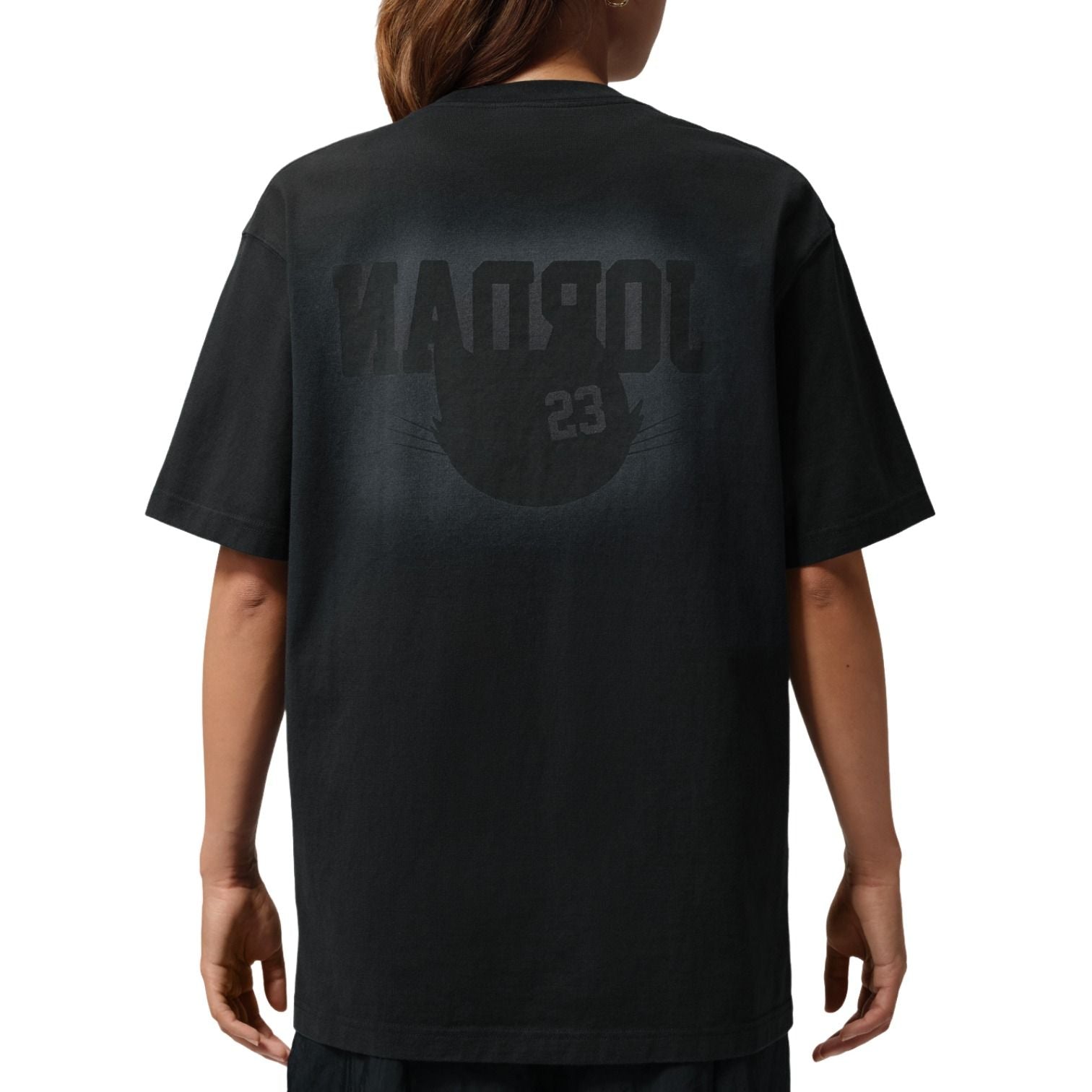 (WMNS) Jordan Oversized Graphic T-Shirt Asia Sizing 'Black' IW7672-010