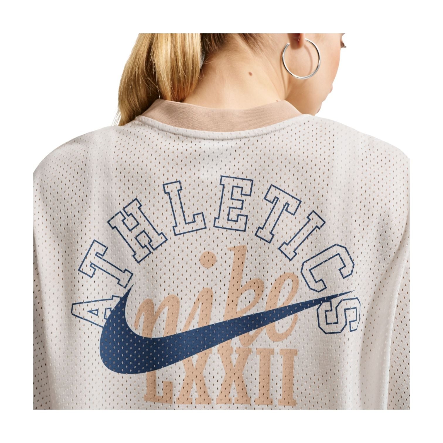 (WMNS) Nike NSW Heritage Festival Crop Mesh Jersey 'Sail Linen' IR1650-133