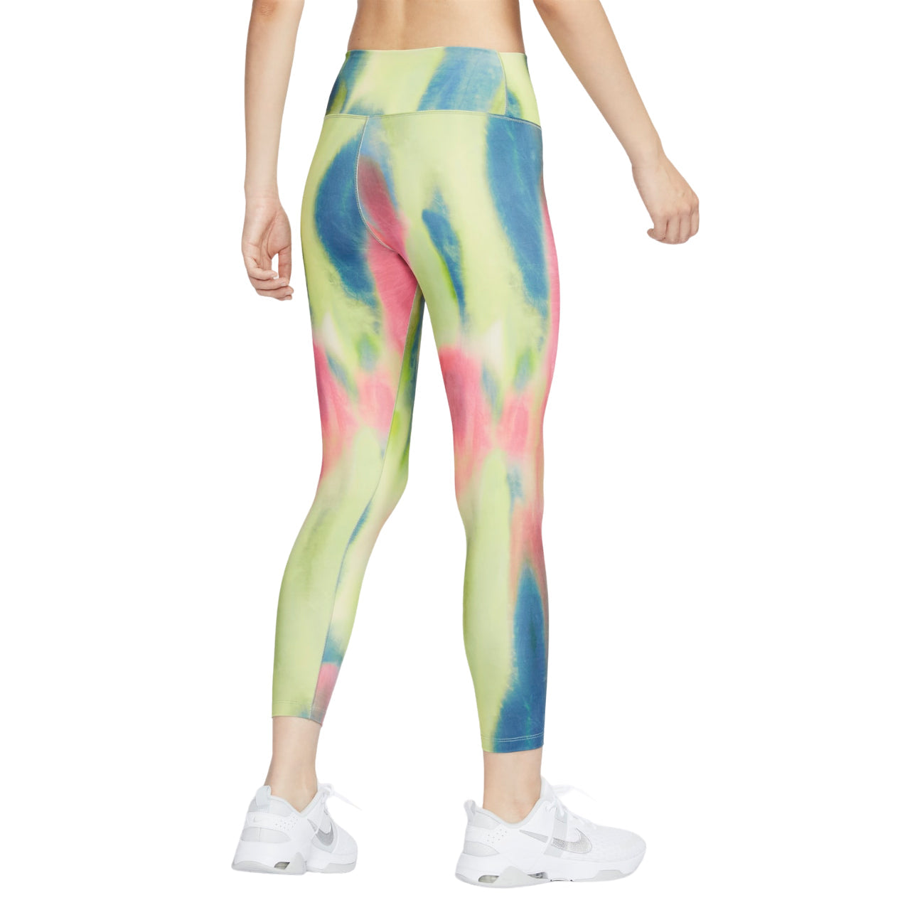 (WMNS) Nike Artist Collection High Waisted 7/8 Leggings Asia Sizing 'Aster Pink Black' HF5594-629