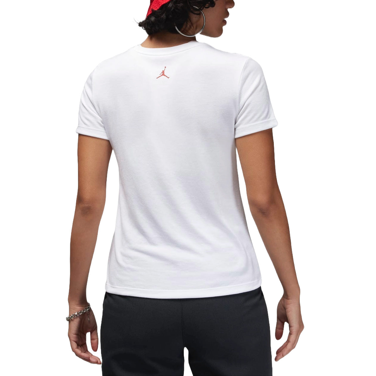 (WMNS) Air Jordan Graphic Slim Fit T-shirt Asia Sizing 'White' FN5390-100