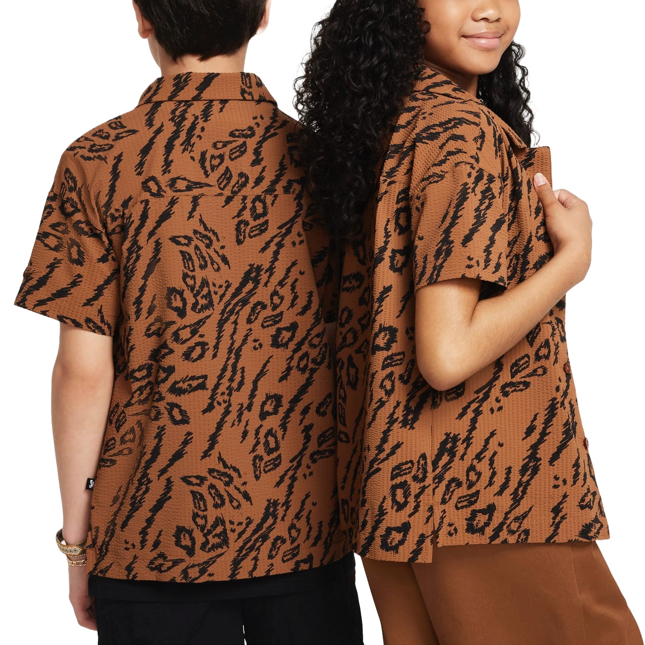 (GS) Nike SB Dri-FIT Button-Down Skate Shirt 'Light British Tan' FN9218-281