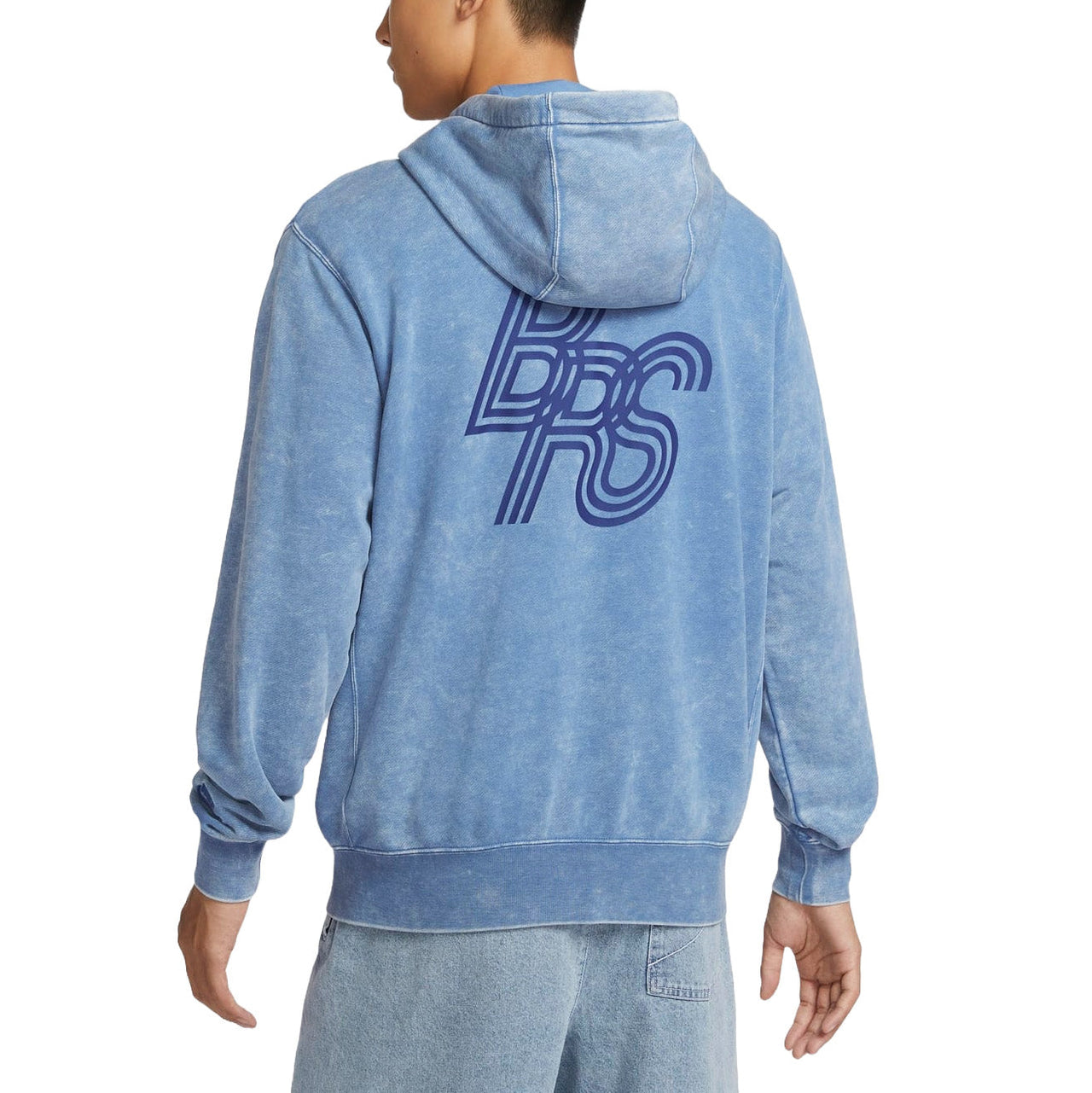 Nike Club Full Zip Hooded Jacket Asia Sizing 'Washed Blue' HQ6040-486