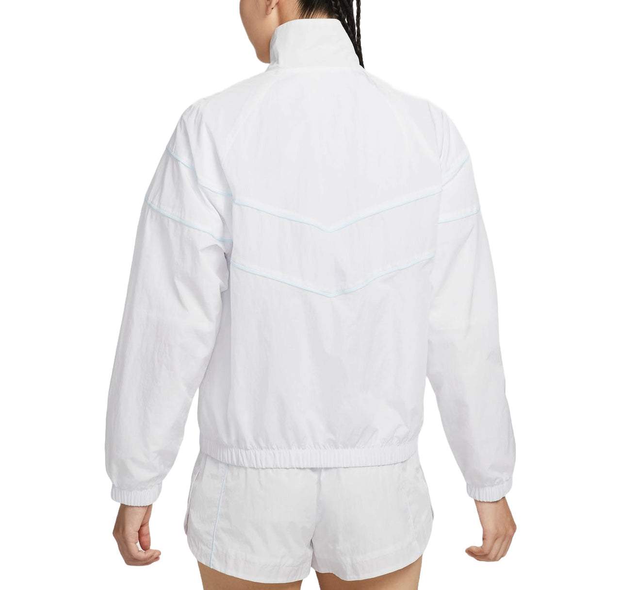 (WMNS) Nike Windrunner Loose UV Woven Full-Zip Jacket Asia Sizing 'White Black' FV6305-100