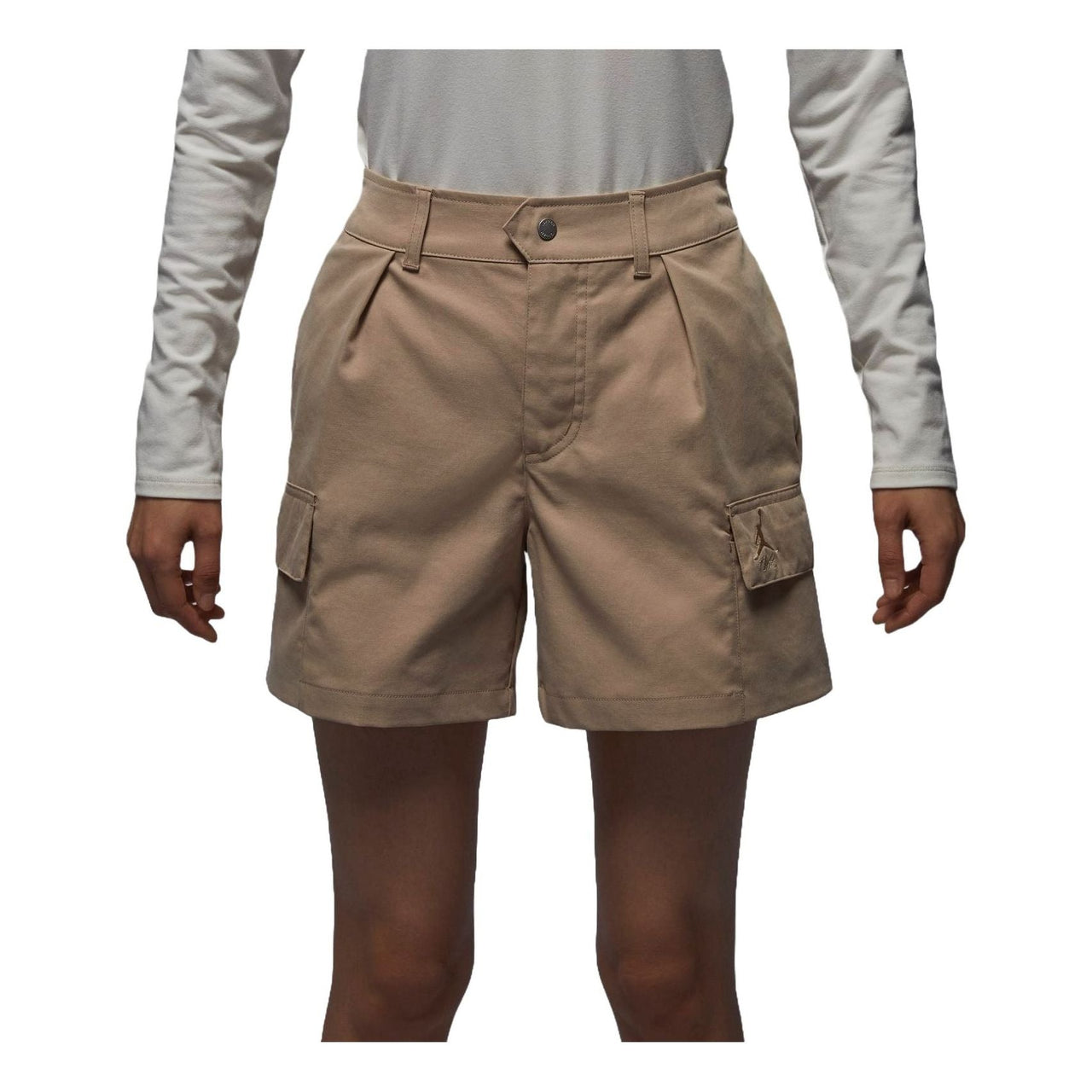 (WMNS) Air Jordan Chicago Shorts Asia Sizing 'Khaki' FN5682-244