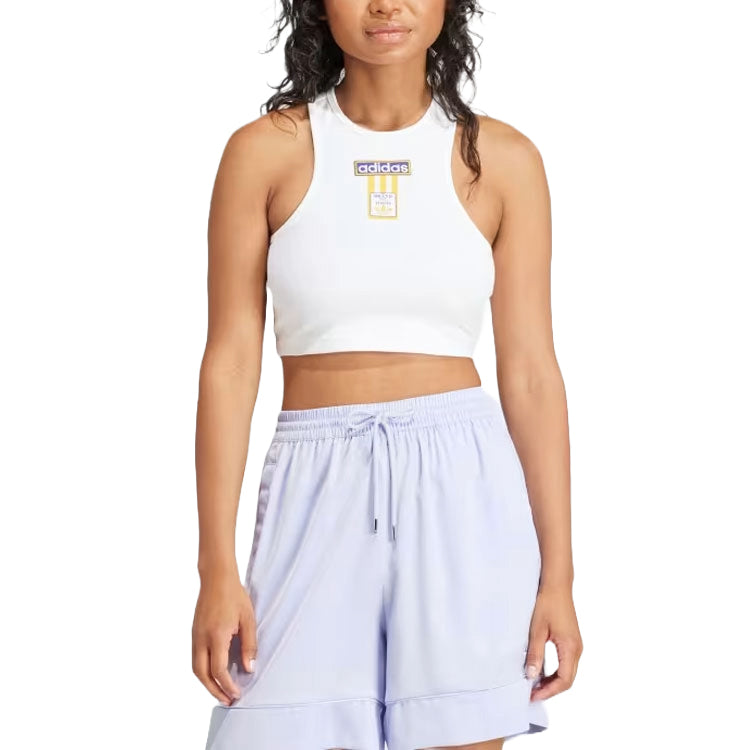 (WMNS) adidas Adibreak Cropped Tank Top Asia Sizing 'White' IS2434