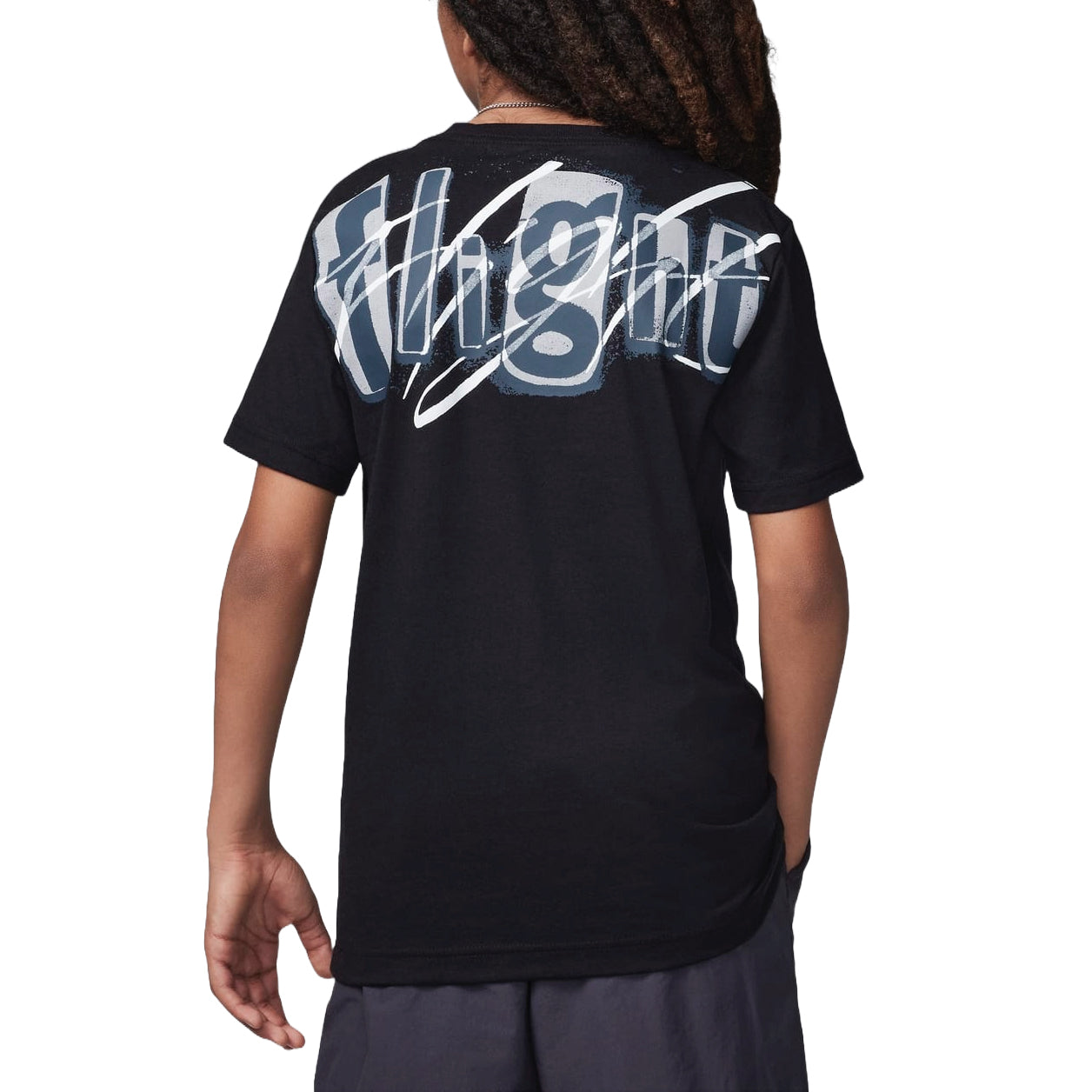 (GS) Air Jordan Flight Team Graphic T-shirt 'Black' HQ7557-010