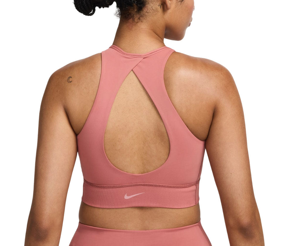 (WMNS) Nike One Twist Light-Support Lightly Lined High-Neck Sports Bra 'Canyon Pink' FV6500-634