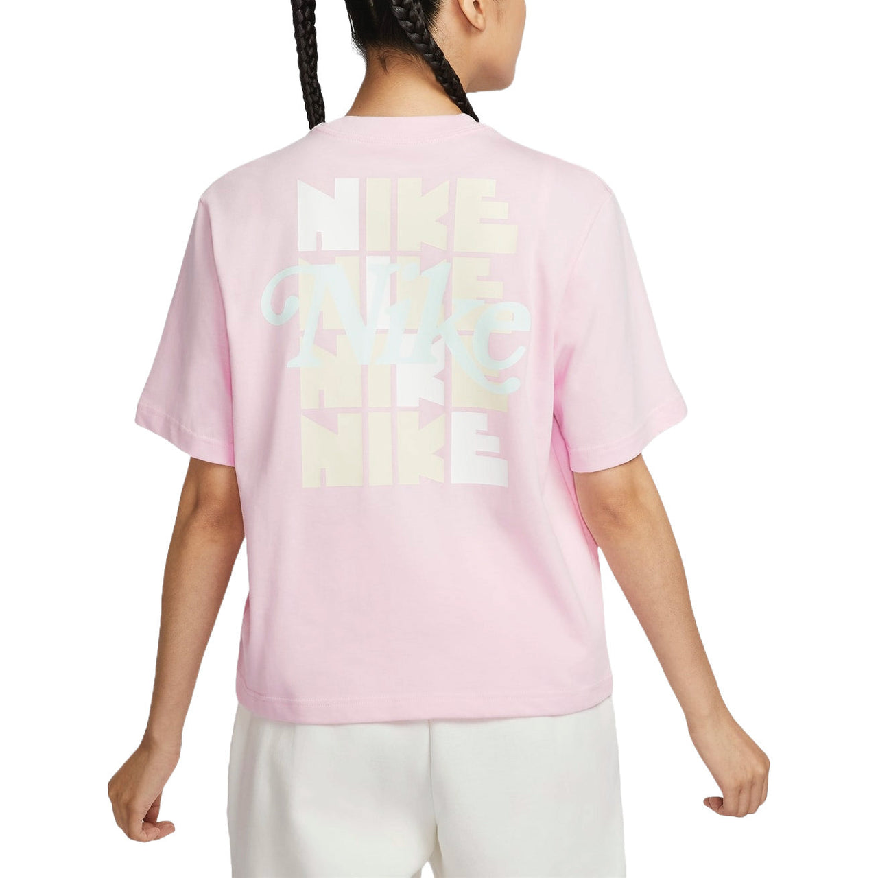 (WMNS) Nike Sportswear Boxy T-Shirt Asia Sizing 'Pink' HM4581-663