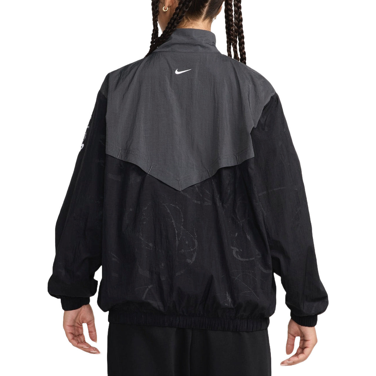 (WMNS) Nike Sportswear Breaking Windrunner Jacket Asia Sizing 'Black Anthracite' HF6069-010