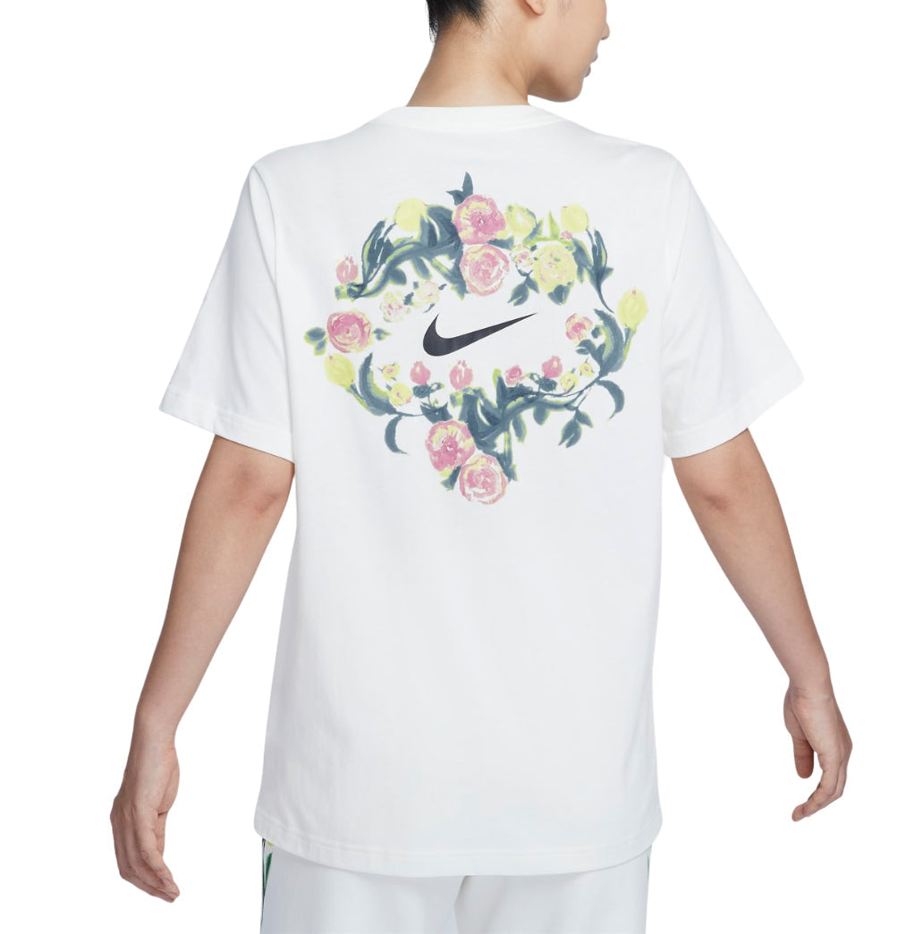 (WMNS) Nike Sportswear Artist Collection Graphic T-Shirt Asia Sizing 'Sail' HF4684-133