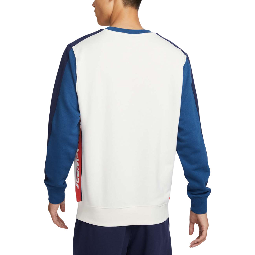 Nike Sportwear Club Crew-Neck Sweatshirt Asia Sizing 'Sail Blue' HQ4949-133