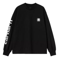 (WMNS) Carhartt WIP Archive Script Long Sleeve T-Shirt 'Black' I036190-89-XX