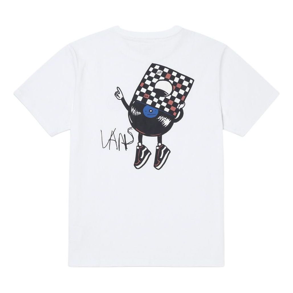Vans Logo Printed T-Shirt 'White Black' VN000GPX-WHT