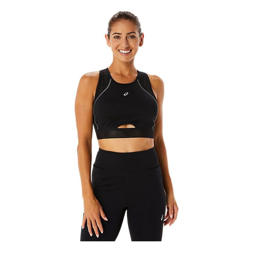 (WMNS) ASICS Mesh Panel Training Bra 'Black' 2032C710-001