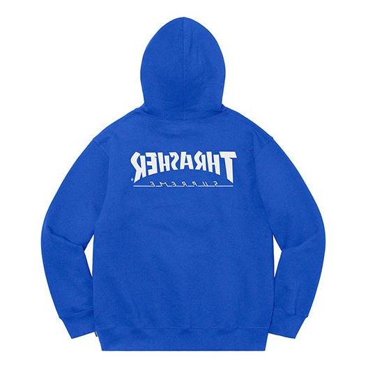 Supreme x Thrasher Hooded Sweatshirt 'Blue White Red' SUP-FW21-203