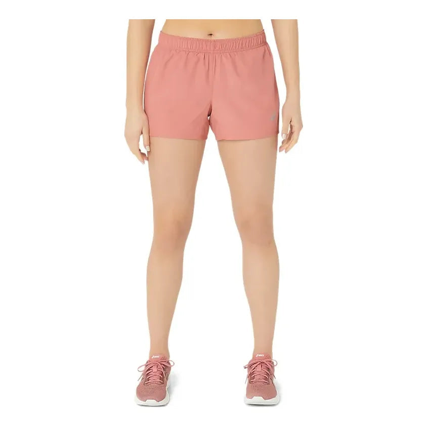(WMNS) ASICS Silver 4 Inch Shorts 'Light Garnet' 2012C370-601