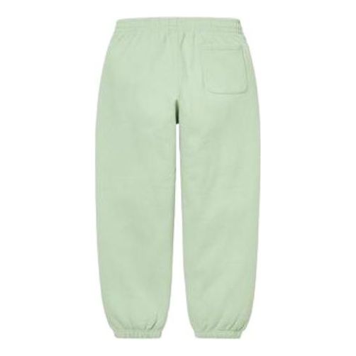 Supreme Satin Appliqu Sweatpants 'Green White' SUP-FW22-439
