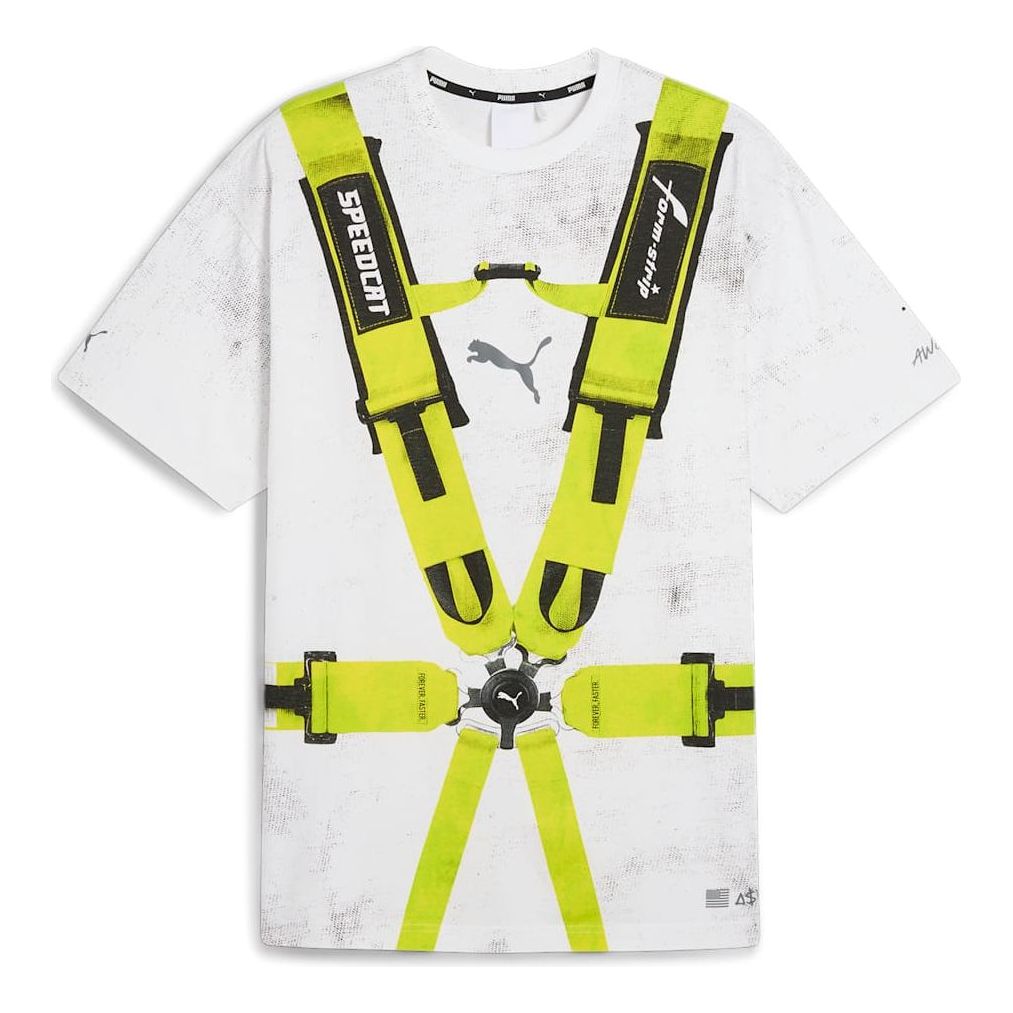 PUMA x A$AP ROCKY Seatbelt T-shirt 'White Lime' 631040-02