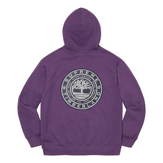 Supreme x Timberland Hooded Sweatshirt 'Purple White' SUP-FW21-272