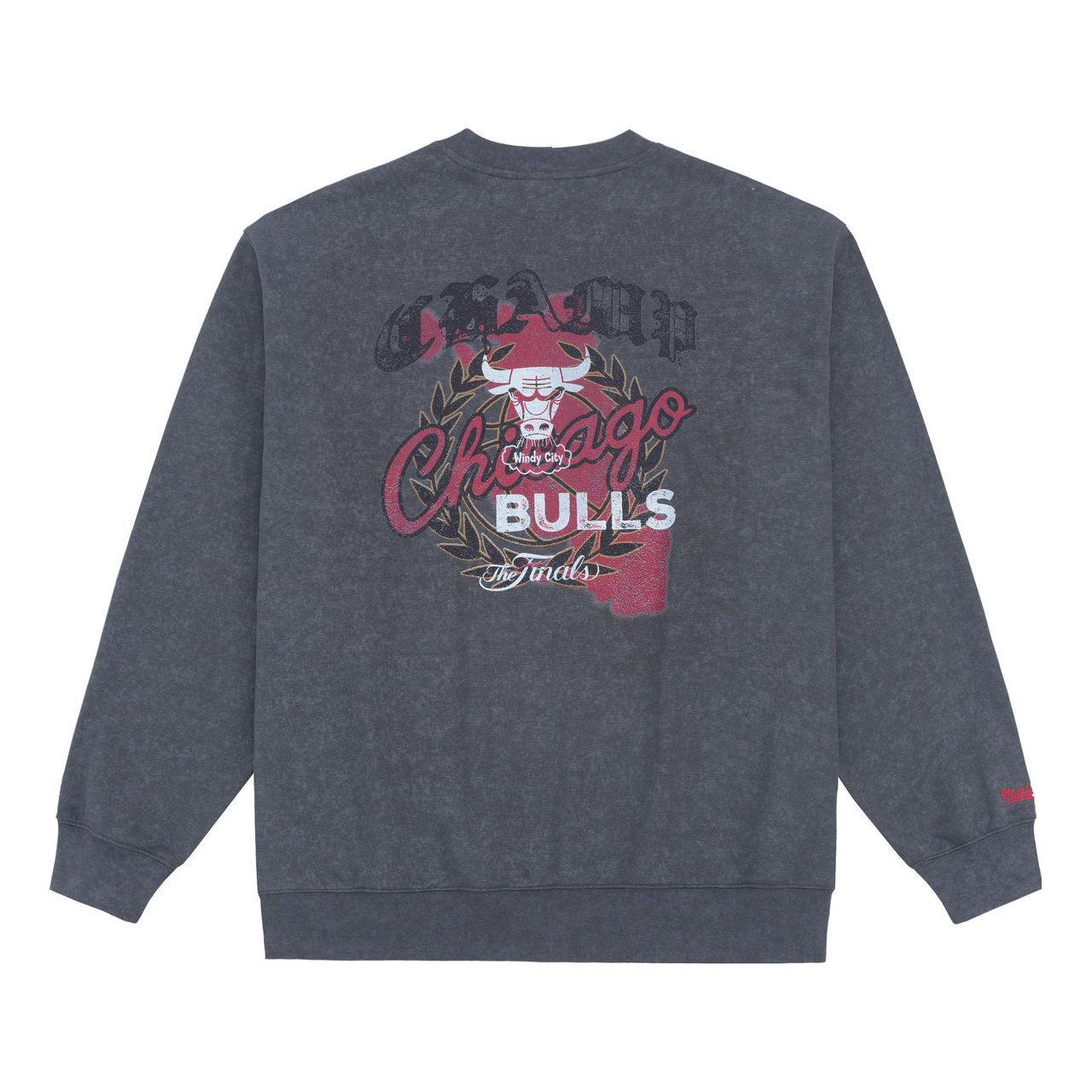 Mitchell & Ness x NBA Chicago Bulls Small Logo Sweatshirt 'Grey' MNJYFWHD23093001