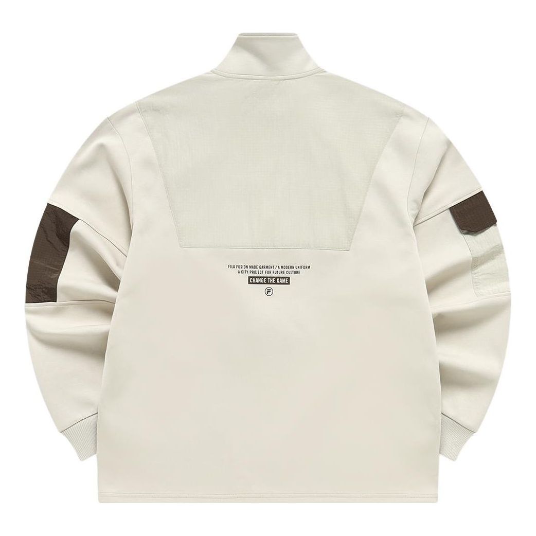 FILA FUSION Collection Change The Game Logo Sweatshirt 'Beige' T11M311501F-BN