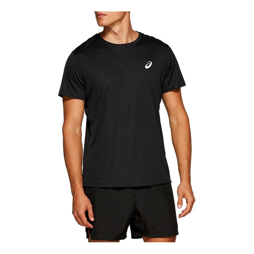 ASICS Silver Short Sleeve Top 'Performance Black' 2011C366-001