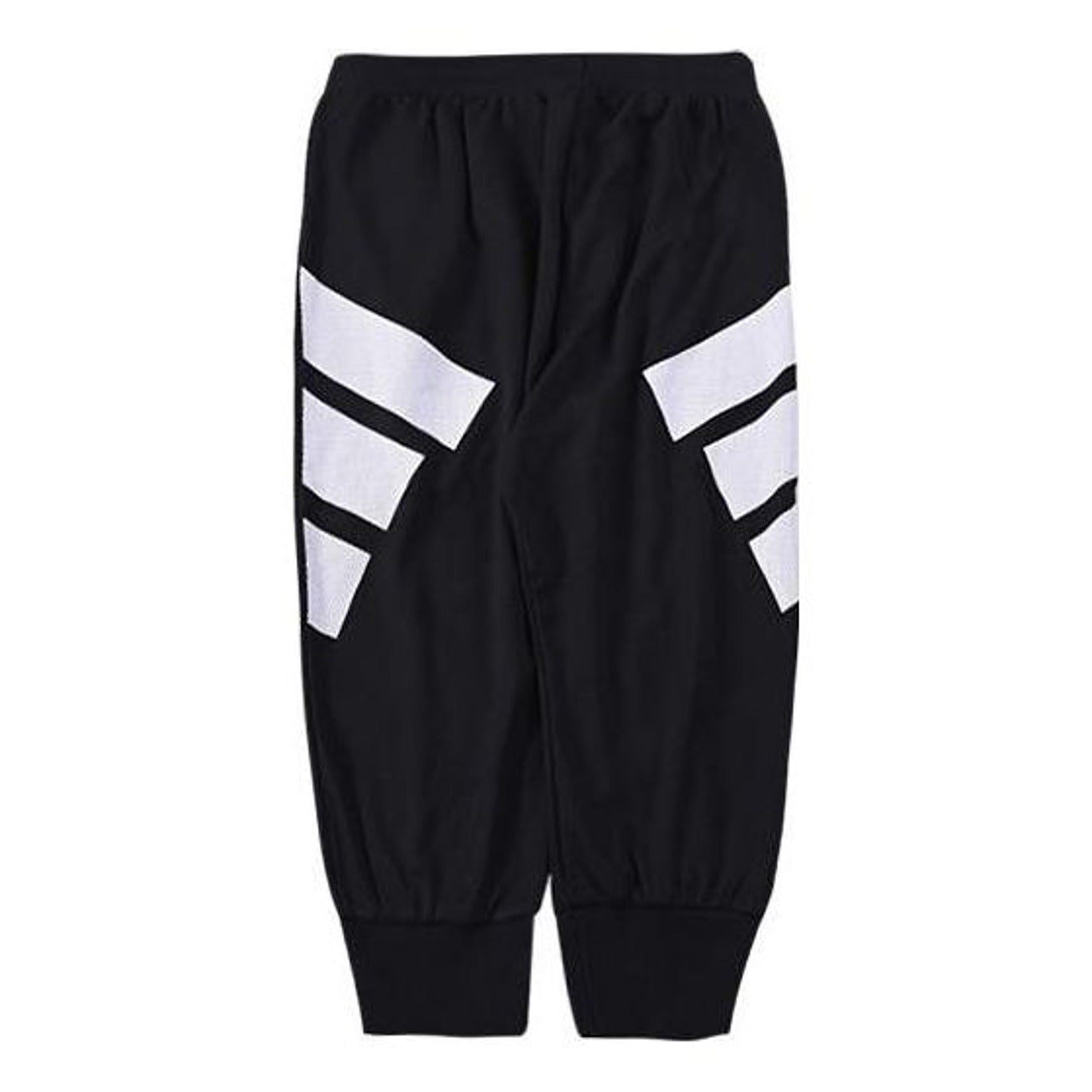 (GS) adidas Straight 3/4 Length Pants Asia Sizing 'Black White' HM0945