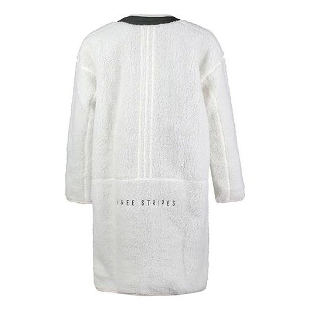 (WMNS) adidas Fleece Jacket  'White Black' ED1510