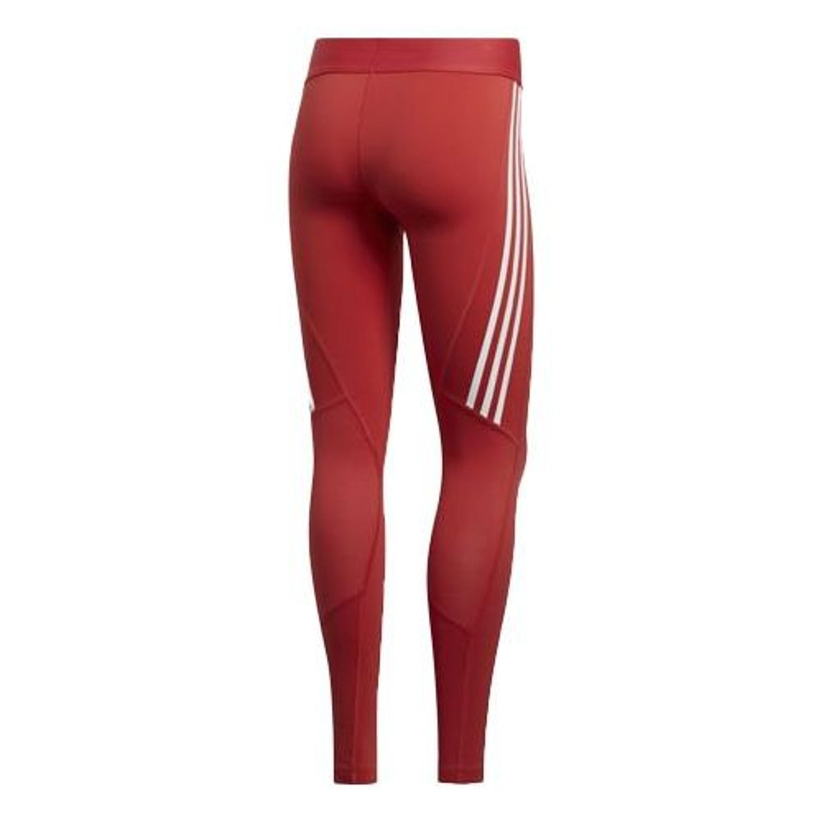 (WMNS) adidas Alphaskin 3-Stripes Long Tights 'Red White' FL2052